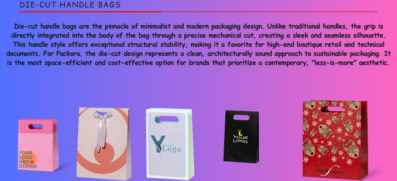 die-cut handle bags